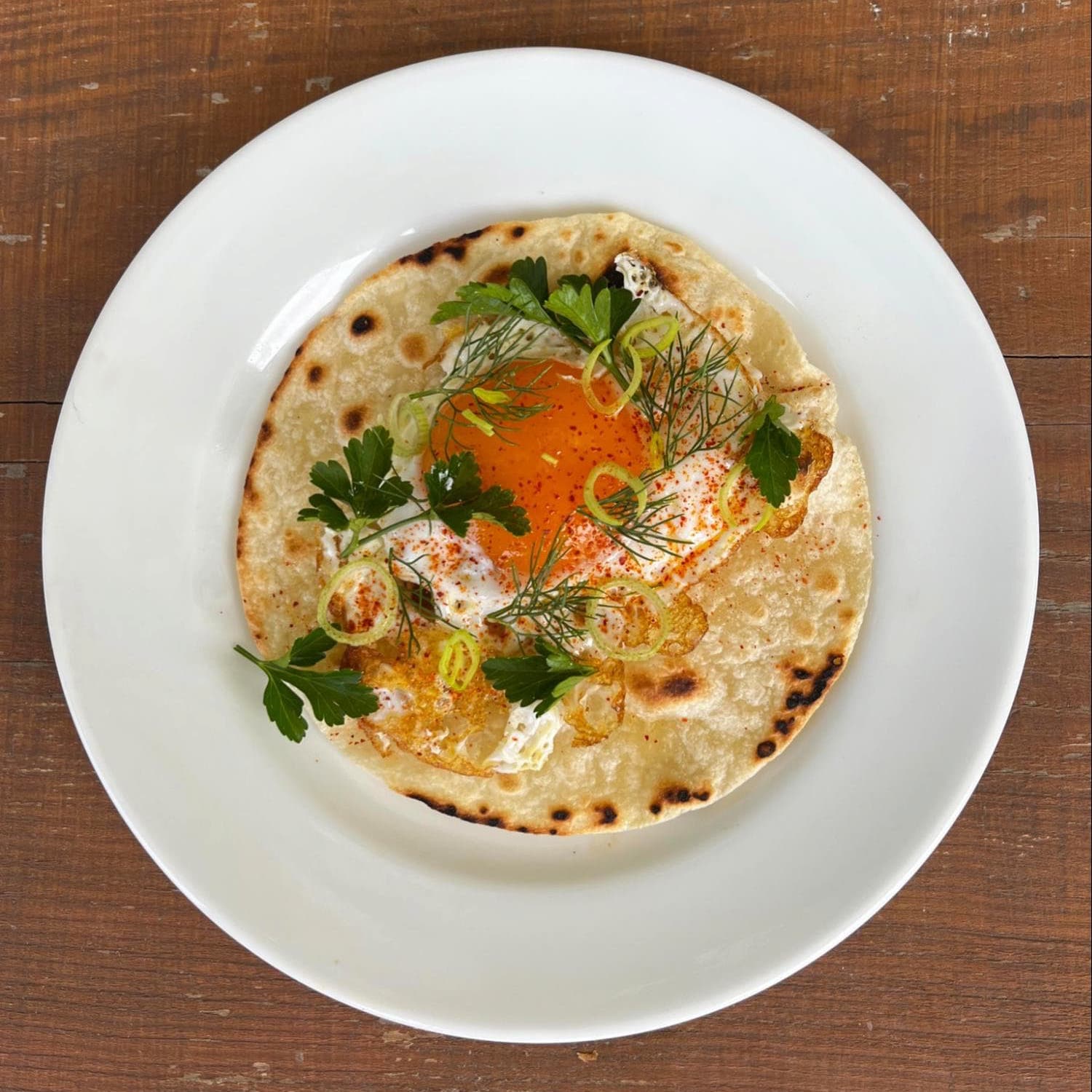 Duck Egg Breakfast Tortilla