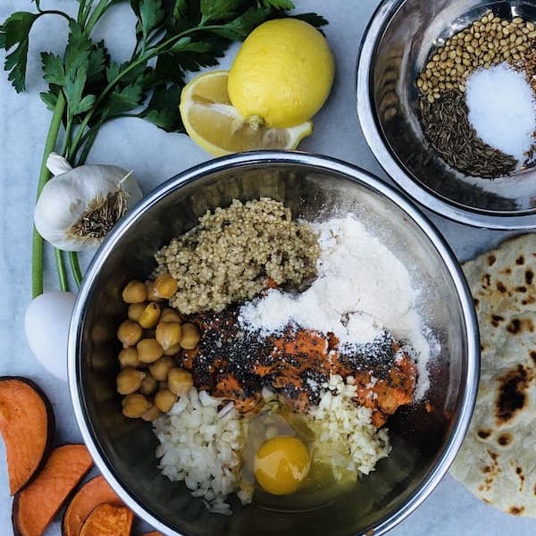 Sweet Potato Falafel Wrap Tortilla