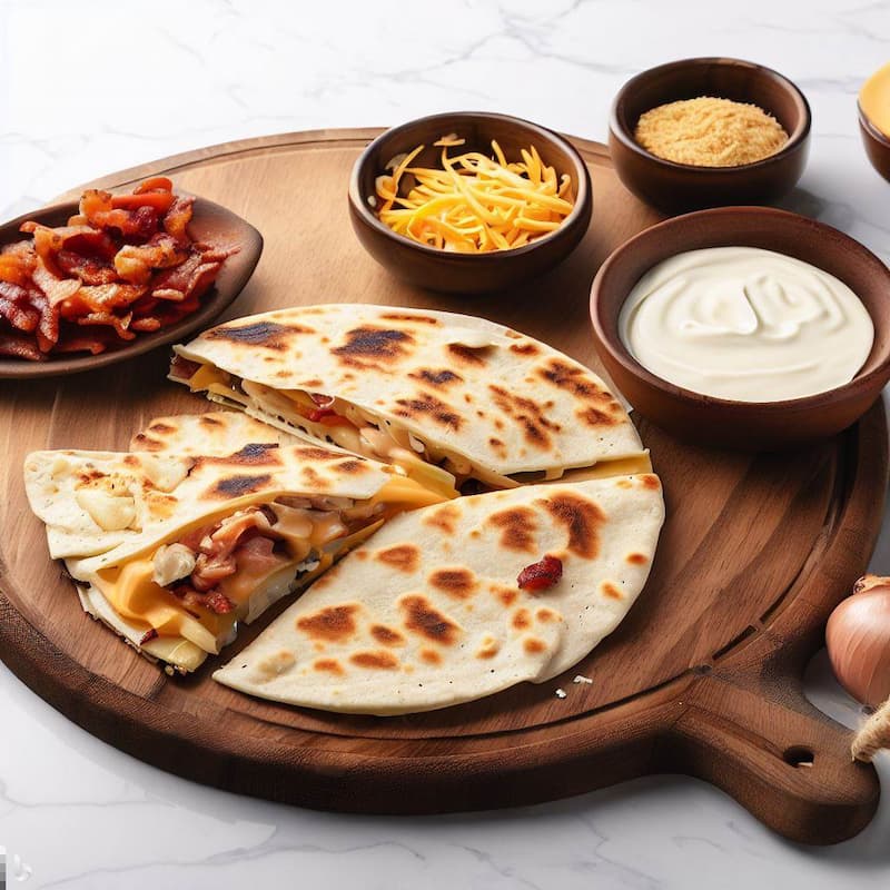 Chicken Bacon Ranch Quesadilla