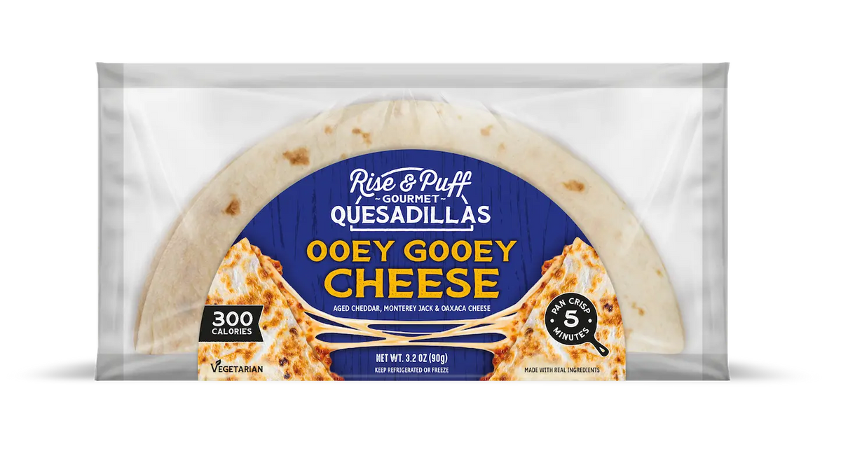Ooey Gooey Cheese Quesadilla Rise & Puff