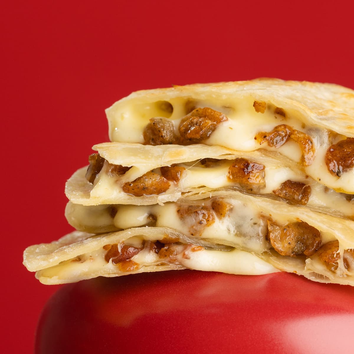 Pre-made quesadillas with clean ingredients