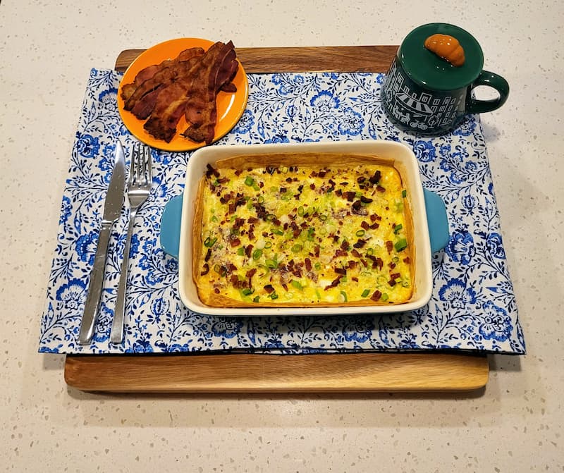 Crispy Tortilla Crust Breakfast Quiche