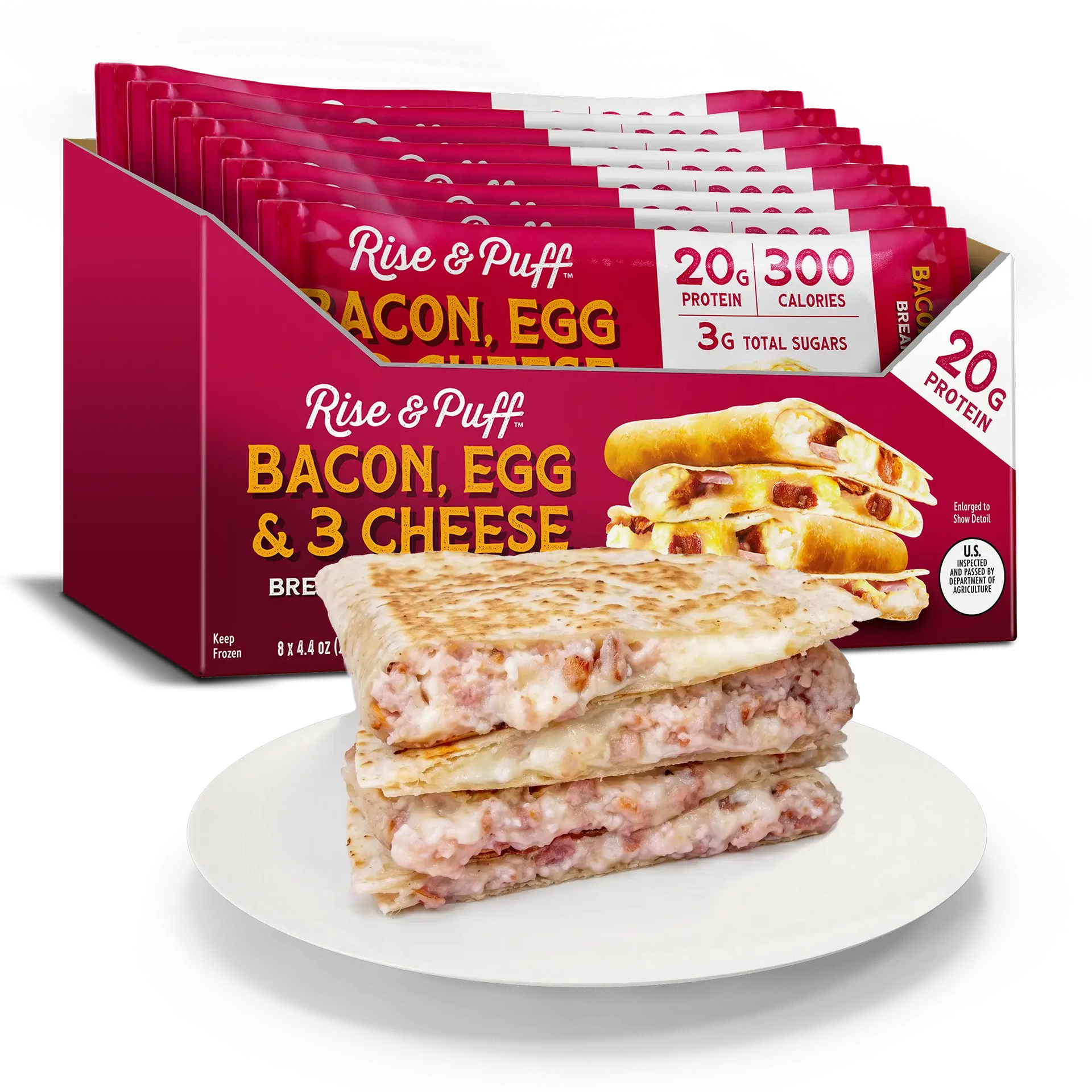 Bacon Egg & 3 Cheese