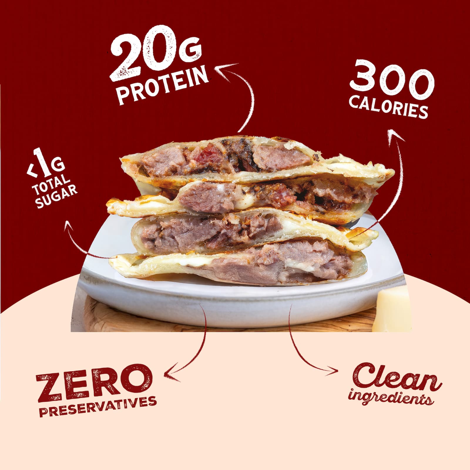 High protein low calorie beef brisket with clean ingredients and no preservatives