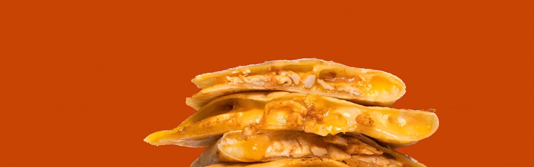 Quesadilla stack of chipotle chicken