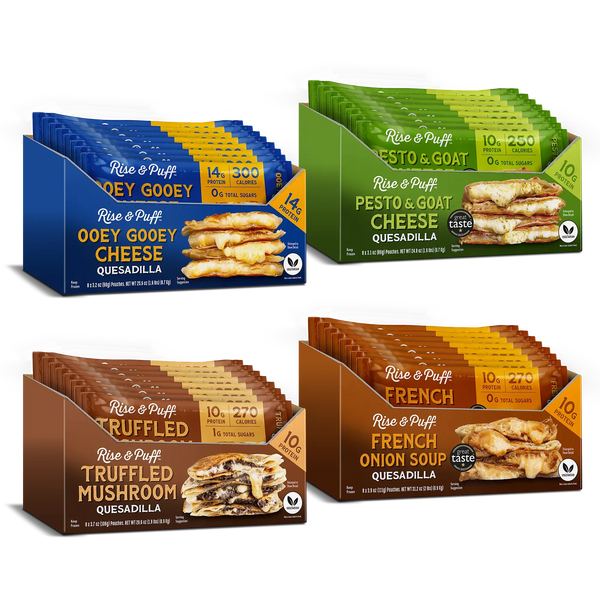 Quesadilla Veggie Protein Bundle 32 Pack | Rise & Puff