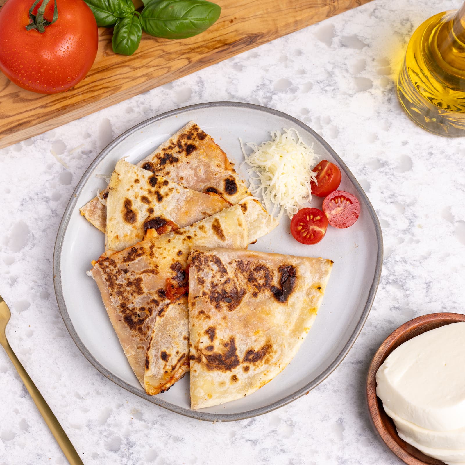 Healthy Margherita Pizza Ingredients