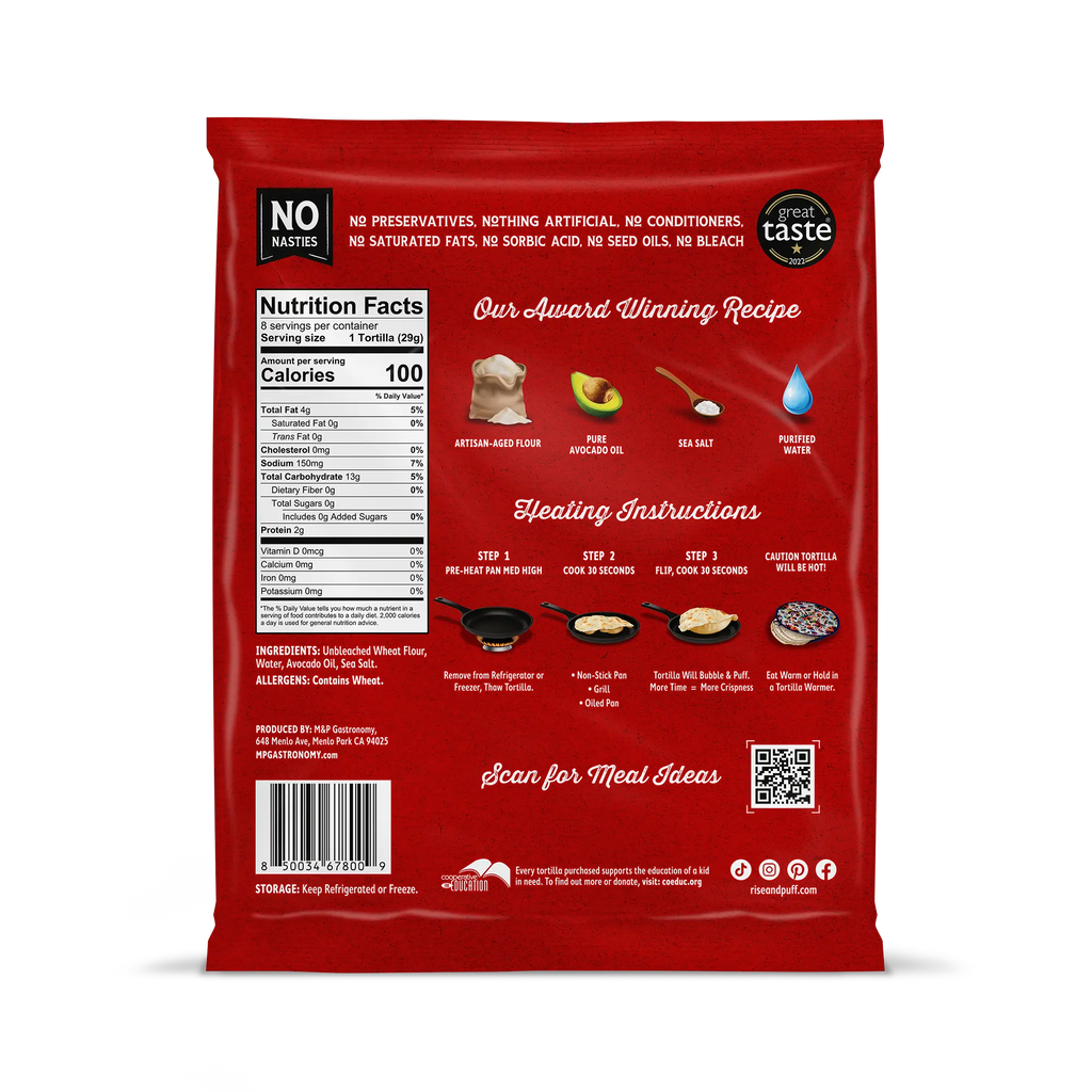 Rise Puff Gourmet Quesadillas Tortillas Rise puff gourmet quesadillas tortillas